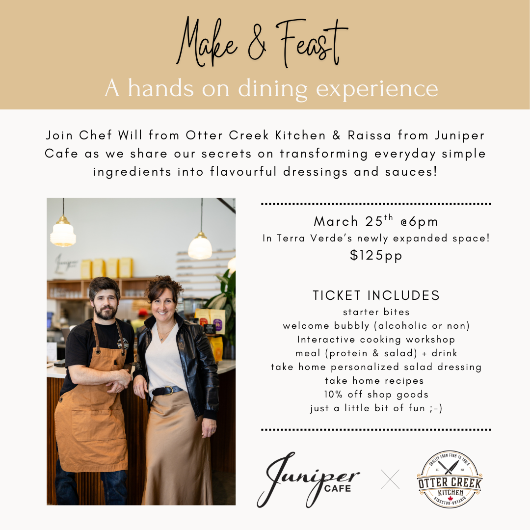 Workshop & Dine With Us | March 25th